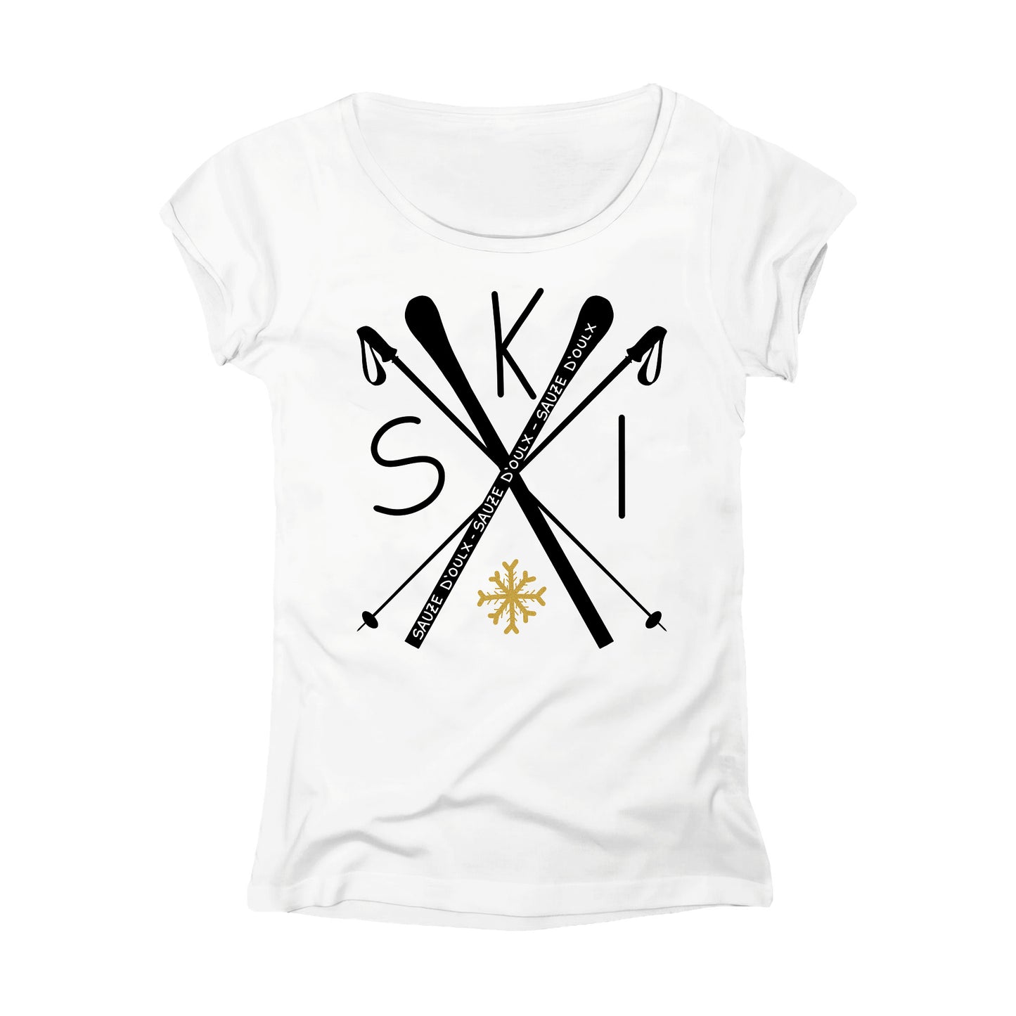 T-SHIRT DONNA LOGO-006-W BIANCO