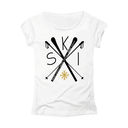 T-SHIRT DONNA LOGO-006-W BIANCO