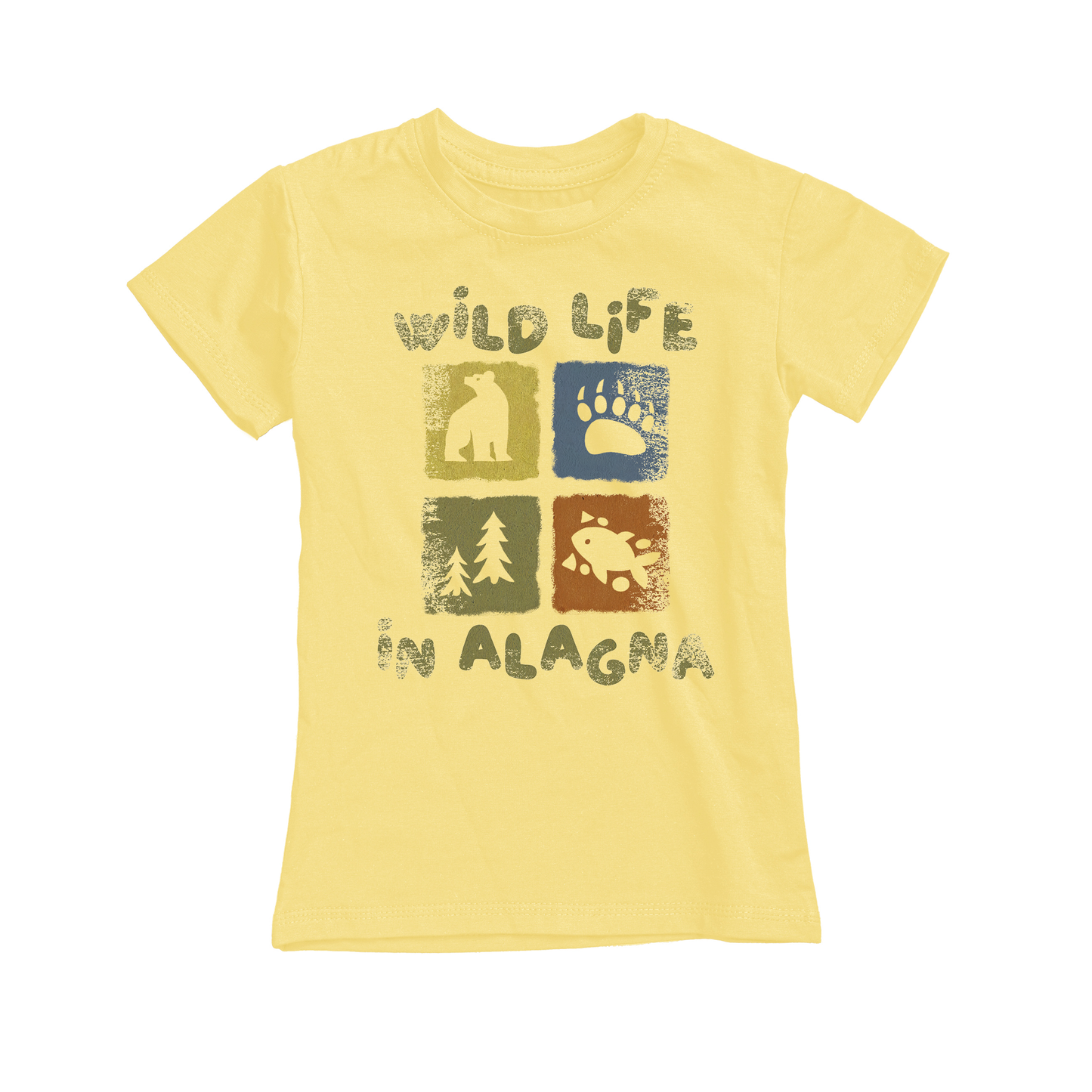 T-shirt bambino LOGO-015-JM GIALLO
