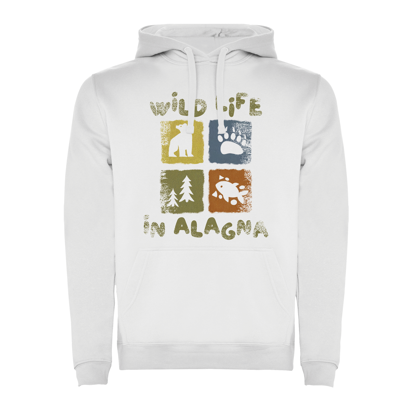 Felpa uomo LOGO-015-M-FE BIANCO