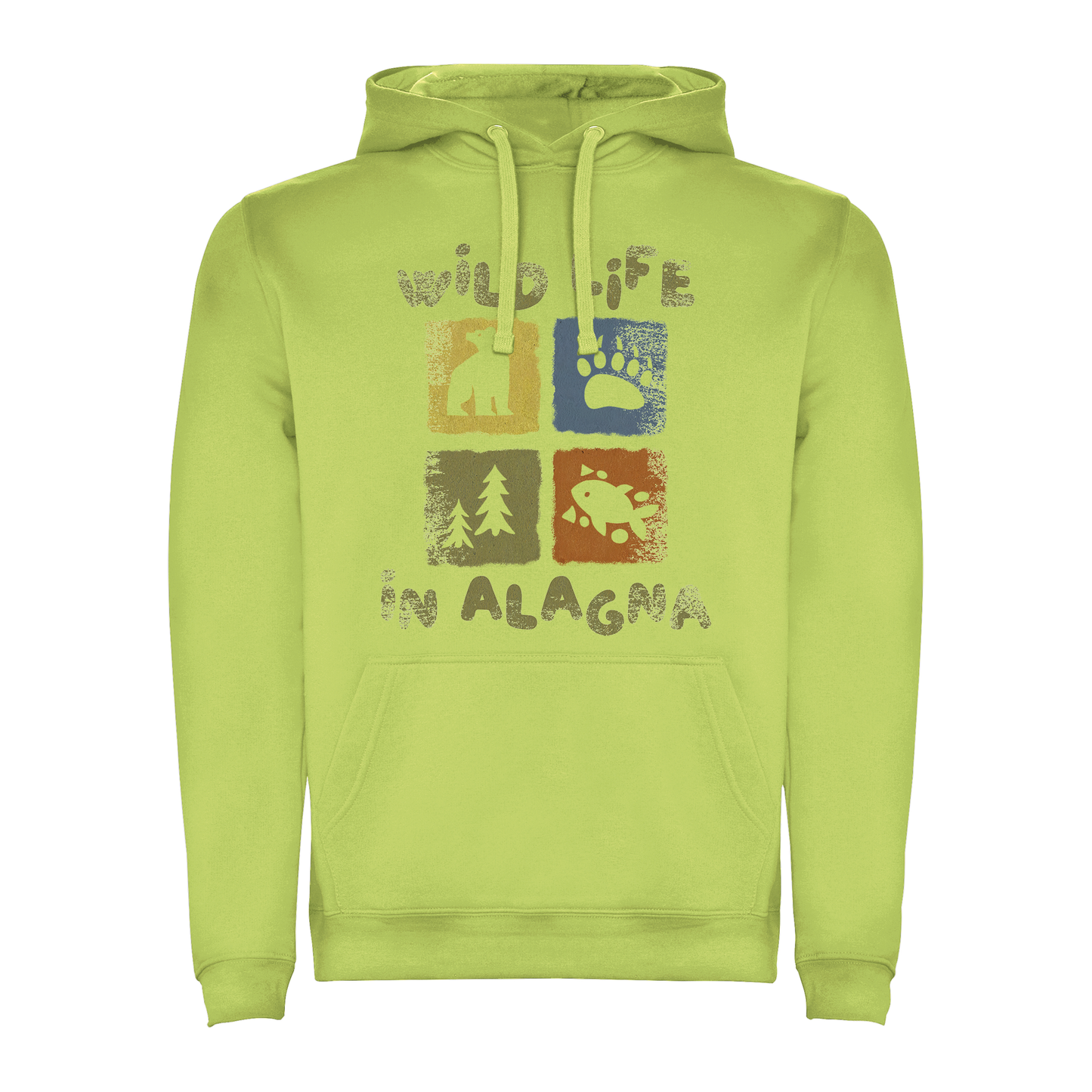 Felpa uomo LOGO-015-M-FE LIME