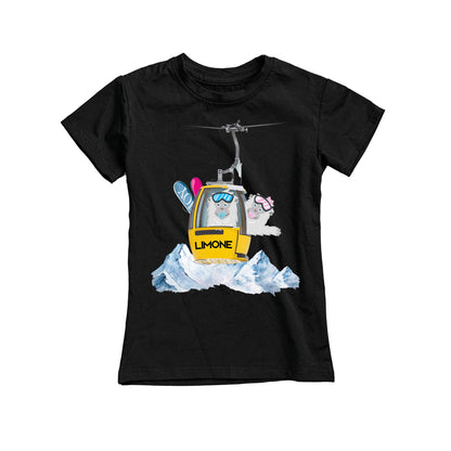 T-SHIRT JUNIOR LYET-CAB-002-JF NERO