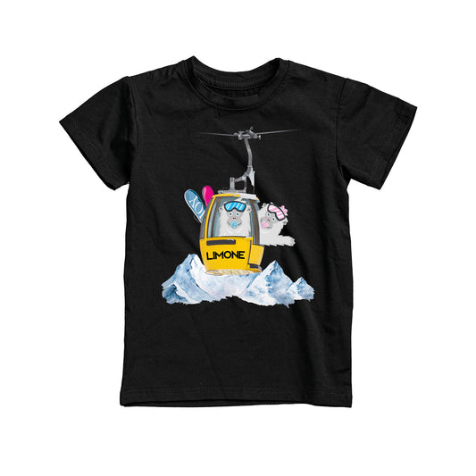 T-SHIRT JUNIOR LYET-CAB-002-JM NERO