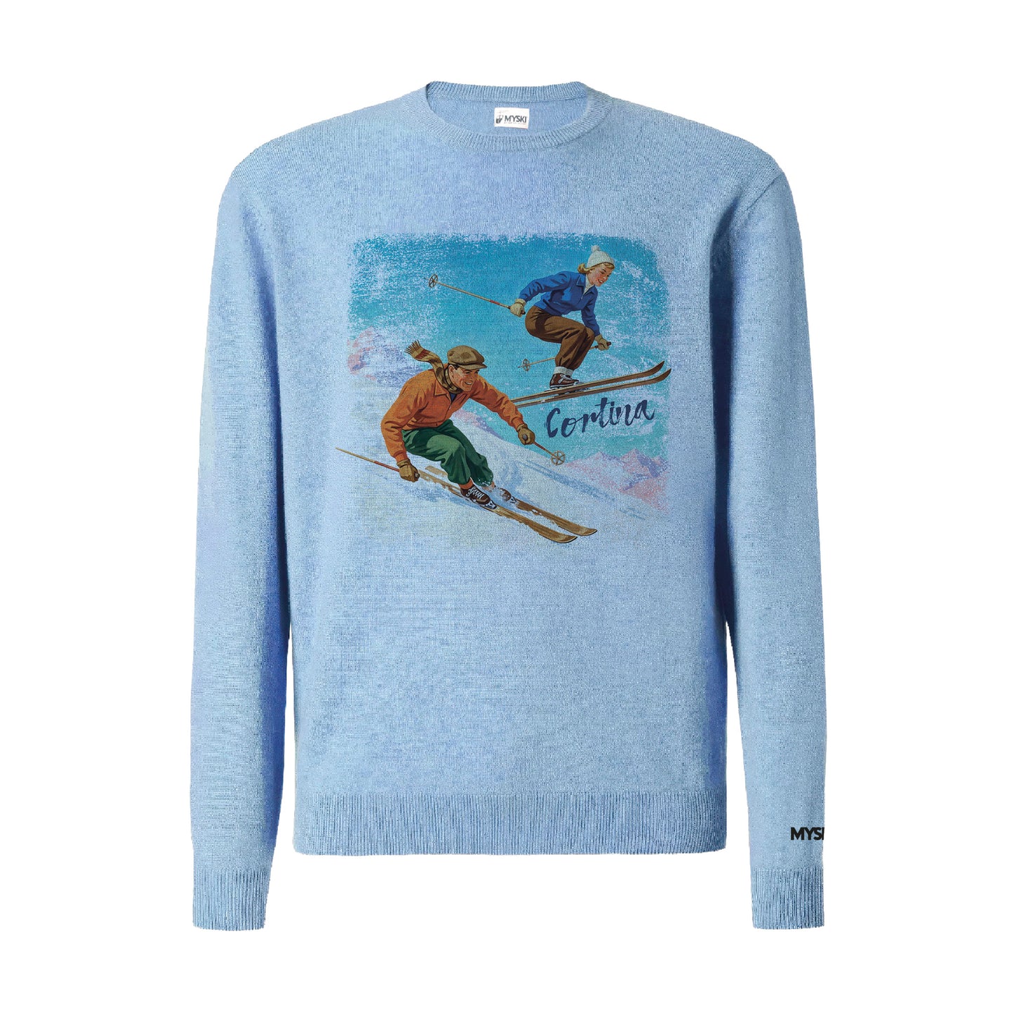 Maglione uomo OLDPRINT-002-M-MAGL-AZZURRO