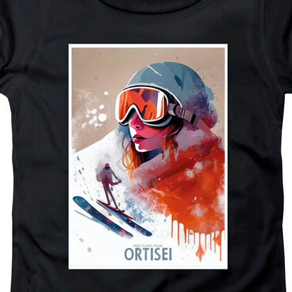 T-SHIRT DONNA POST-001-W NERO