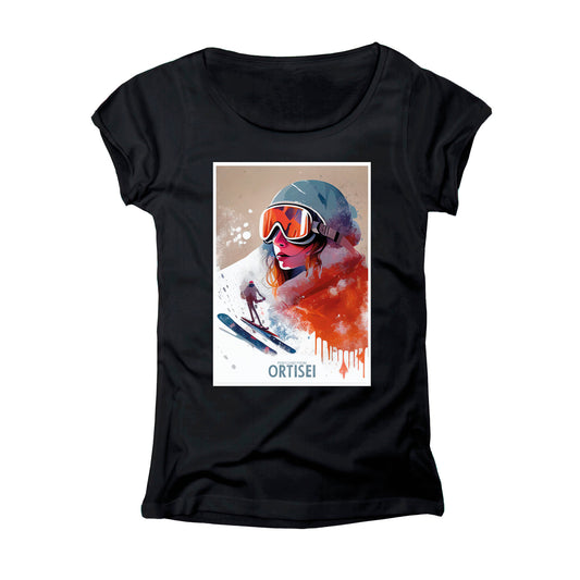 T-SHIRT DONNA POST-001-W NERO