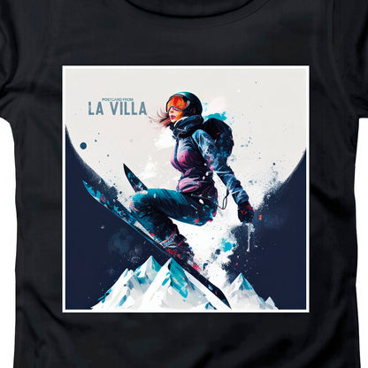 T-SHIRT DONNA POST-002-W NERO