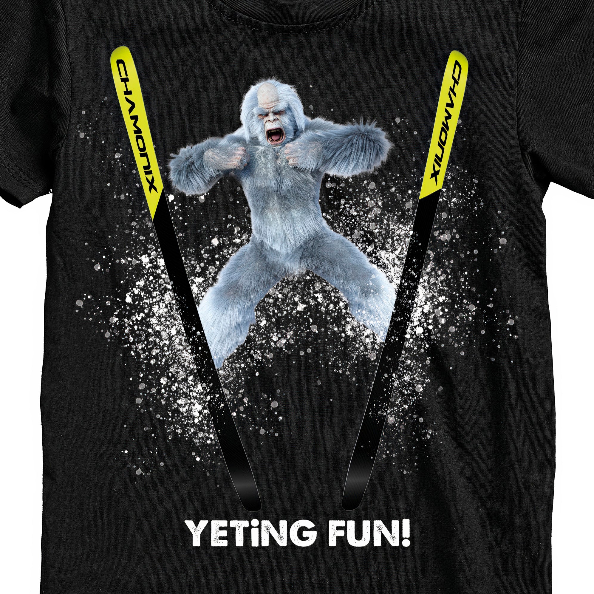 T-SHIRT JUNIOR YET-003-JM NERO