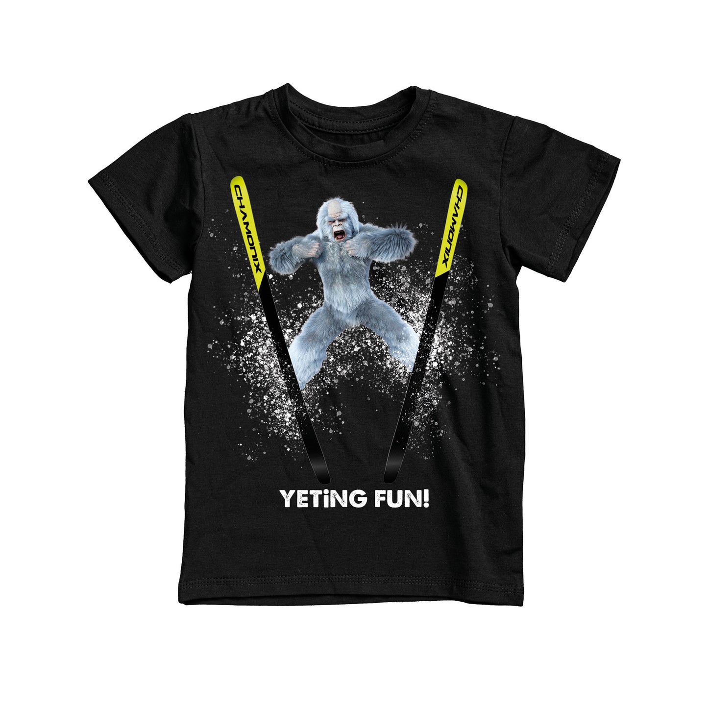 T-SHIRT JUNIOR YET-003-JM NERO