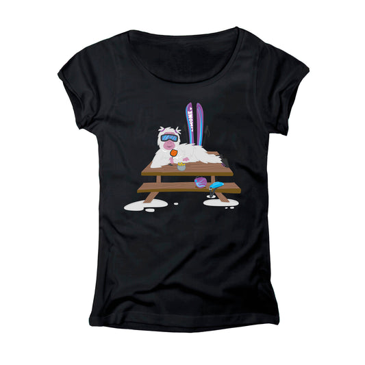 T-SHIRT DONNA YET2-101-W NERO